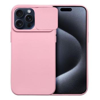 iPhone 15 Plus (6.7&quot;) hátlap tok, TPU tok, kamera védővel, rózsaszín, Slide kép