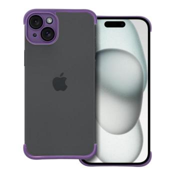 iPhone 15 Plus (6.7&quot;) keret tok, TPU tok, kameravédelem, sötétlila, Mini Bumpers kép