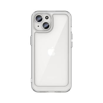 iPhone 15 Plus Outer Space megerősített tok Rugalmas kerettel - átlátszó kép
