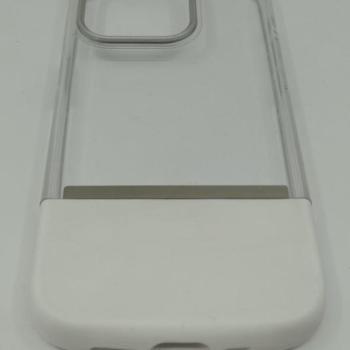 iPhone 15 Pro (6.1&quot;) hátlap tok, TPU tok, fehér/átlátszó, mágneses kép