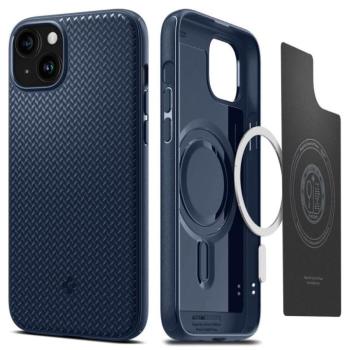 iPhone 15 Pro Max (6.7&quot;) hátlap tok, TPU tok, Magsafe tok, kék, Spigen Mag Armor Magsafe kép