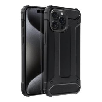 iPhone 15 Pro Max (6.7&quot;) ütésálló hátlap tok, fekete, Defender II kép