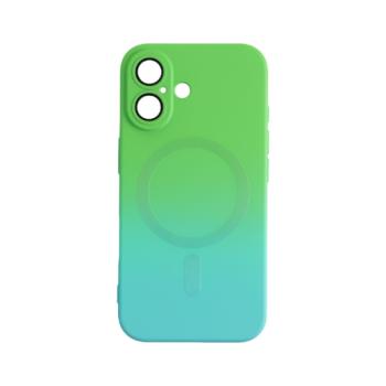 iPhone 16 mágneses design tok, Kék-Zöld kép