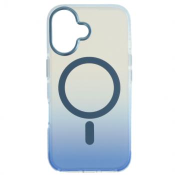 Iphone 16 mágneses tok, Kék-Átlátszó kép