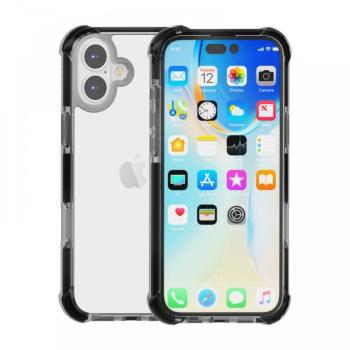 iPhone 16 Plus ütésálló szilikon hátlap, Fekete kép
