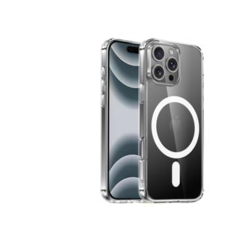 iPhone 16 Pro mágneses szilikon tok, Átlátsz. kép