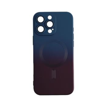 iPhone 16 Pro Max mágneses design tok, Sötétkék-Pink kép