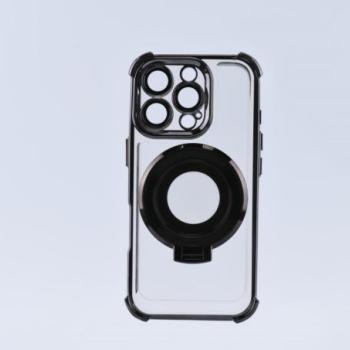 iPhone 16 Pro Max mágneses tok gyűrűvel, Fekete kép