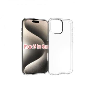 iPhone 16 Pro Max vékony TPU szilikon hátlap,Átlátszó kép