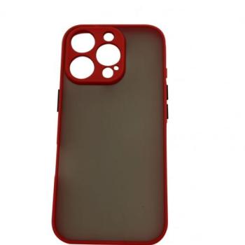 iPhone 16 Pro műanyag tok, piros-fekete kép