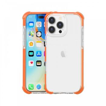 iPhone 16 Pro ütésálló szilikon hátlap, Narancs kép