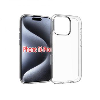 iPhone 16 Pro vékony TPU szilikon hátlap,Átlátszó kép