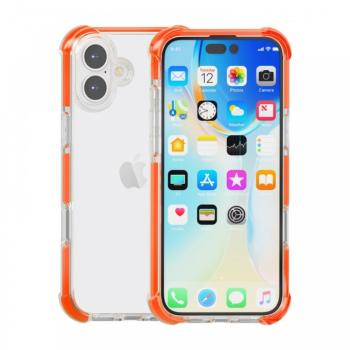 iPhone 16 ütésálló szilikon hátlap, Narancs kép