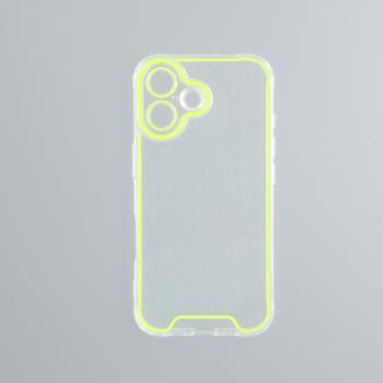 iPhone 16 vékony TPU szilikon hátlap, NeonZöld kép