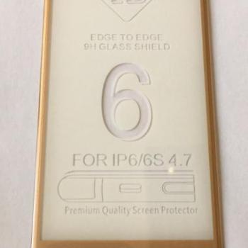 iPhone 6 6S (4,7&quot;) arany 3D-s (ívelt) előlapi üvegfólia kép
