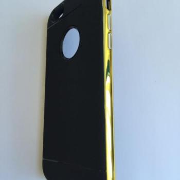 iPhone 6 6S (4,7&quot;) aranysárga keretes Hornet kemény hátlap tok kép