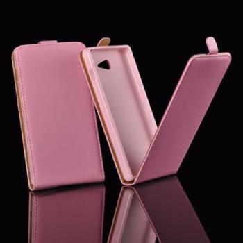 iPhone 6 6S Plus (5,5&quot;) rózsaszín szilikon keretes vékony flip tok kép