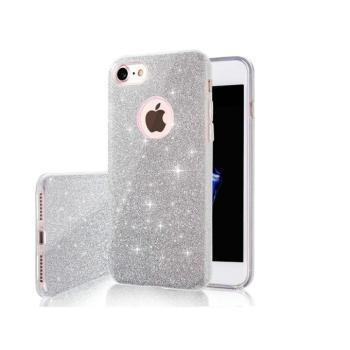 iPhone 7 / 8 / SE 2020 / SE 2022 (4,7&quot;) szilikon tok, csillámos, hátlap tok, ezüst, Glitter kép