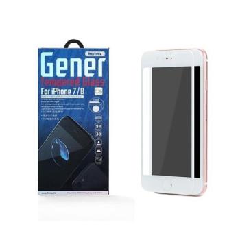 iPhone 7 / 8 / SE2 (4,7&quot;) előlapi üvegfólia, 3D PET, fehér, 0,26mm, Remax GL-07 kép