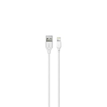 iPhone 8pin adatkábel, 2.1A, 2m, fehér, XO NB103 kép