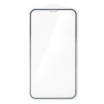 iPhone X / XS / 11 Pro (5.8&quot;) előlapi üvegfólia, 3D, fekete-kék, Diamond kép