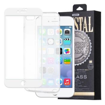 iPhone X / XS / 11 Pro (5,8&quot;) előlapi üvegfólia, 3D PET, fehér, Remax GL-08 kép