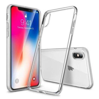iPhone X XS (5,8&quot;) átlátszó szilikontok vékony fényes telefontok tartó Apple kép