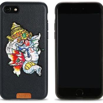 iPhone X / XS (5,8&quot;) hátlap tok, Ganesha mintás, fekete, Remax RM-1636 kép