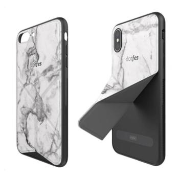 iPhone X / XS (5,8&quot;) hátlap tok, Origami bőr, prémium, Dotfes G05 kép