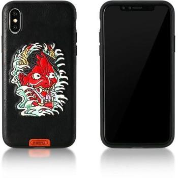 iPhone X / XS (5,8&quot;) hátlap tok, Prajna mintás, fekete, Remax RM-1636 kép