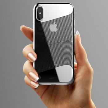 iPhone X / XS (5,8&quot;) hátlap tok, TPU tok, ezüst, Joway BHK50 kép