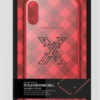 iPhone X / XS (5,8&quot;) hátlap tok, TPU tok, piros keretes / átlátszó, Joway BHK32 kép