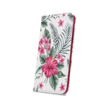 iPhone XS Max (6,5&quot;) &quot;Exotic Flower&quot; szilikon keretes könyvtok kép