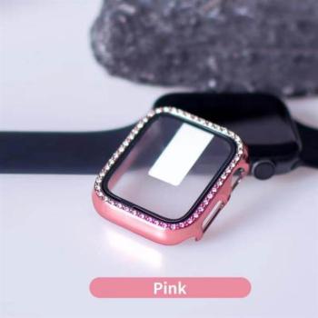 iWatch 1/2/3 42mm Lito S+ Köves Üveg Előlap - Rózsaszín kép