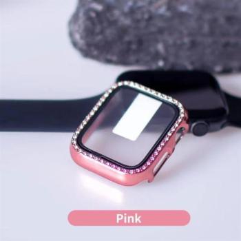 iWatch 7/8 41mm Lito S+ Köves Üveg Előlap - Rózsaszín kép