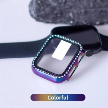 iWatch 7/8 45mm Lito S+ Köves Üveg Előlap - Fekete Kaméleon kép