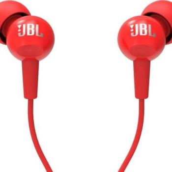 JBL C100SI Vezetékes Jack 3,5mm headset / fülhallgató, piros kép