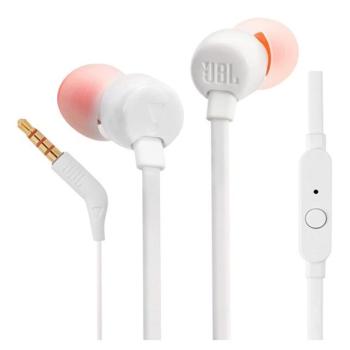 JBL T110 fülhallgató SZTEREO (3.5mm jack, felvevő gomb, lapos kábel) FEHÉR CAT S60, Evolveo Strongphone Q5, Blackberry DTEK50 , HTC Desire 825, Vodafone Smart turbo 7 (VFD500), Asus Zenfone 3 5.5 kép