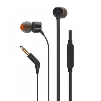 JBL T110 fülhallgató SZTEREO (3.5mm jack, felvevő gomb, lapos kábel) FEKETE CAT S60, Evolveo Strongphone Q5, Blackberry DTEK50 , Vodafone Smart turbo 7 (VFD500), HTC Desire 825, Asus Zenfone 3 5.5 kép