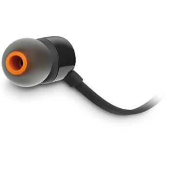 JBL T110BLU Vezetékes fülhallgató mikrofonnal, 3.5 mm Jack, fekete kép