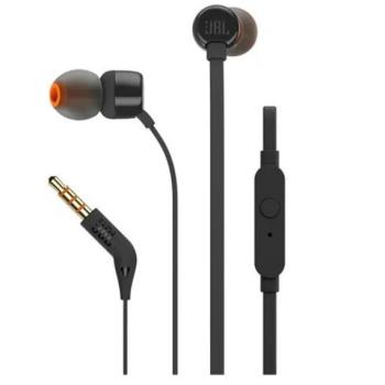 JBL T160 Vezetékes Jack 3,5mm headset / fülhallgató mikrofonnal, fekete kép