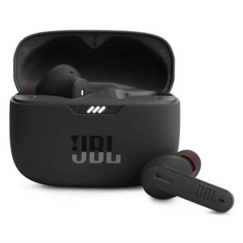 JBL TUNE 235NC bluetooth fülhallgató SZTEREO (v5.2, TWS, mikrofon, aktív zajszűrő, IPX4 + töltőtok) FEKETE kép