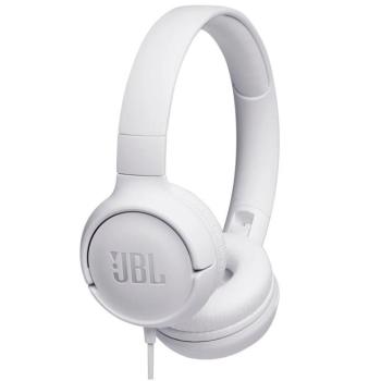 JBL Tune 500 vezetékes fejhallgató, 3.5mm jack, fehér kép