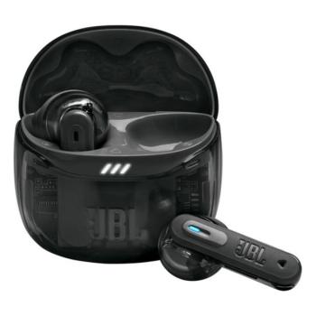 JBL TUNE FLEX2 GHOST EDITION bluetooth fülhallgató SZTEREO (v5.3, TWS, mikrofon, aktív zajszűrő, IP54 + töltőtok) FEKETE kép