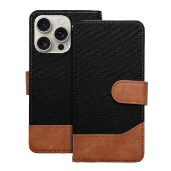 JEANS könyvtok iPhone 16 Plus - fekete kép