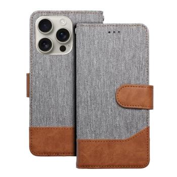 JEANS könyvtok iPhone 16 Plus - szürke kép