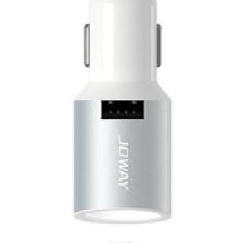 Joway H28 fehér 2.4A szivartöltőfej + bluetooth headset kép