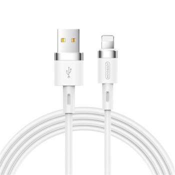 JOYROOM adatkábel és töltő (USB - lightning 8pin, 2.4A, gyorstöltés támogatás, 120cm, törésgátló) FEHÉR Apple iPhone 7 4.7, Apple iPhone 7 Plus 5.5, Apple IPAD mini 4, Apple IPAD Pro 12.9 kép