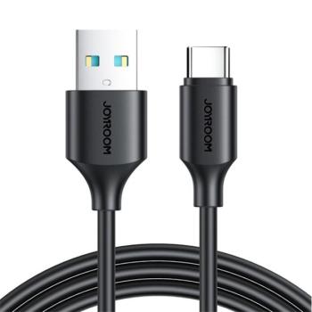 JOYROOM adatkábel és töltő (USB - Type-C, 3A, PD gyorstöltés támogatás, 100cm) FEKETE Asus Zenfone 3 5.5 (ZE552KL), Honor 8, Sony Xperia X Compact (F5321), Sony Xperia XZ (F8331), LG V20 (H990 kép