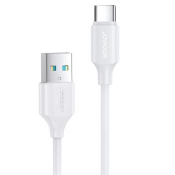 JOYROOM adatkábel és töltő (USB - Type-C, 3A, PD gyorstöltés támogatás, 25cm) FEHÉR Asus Zenfone 3 5.5 (ZE552KL), Honor 8, Sony Xperia X Compact (F5321), Sony Xperia XZ (F8331), LG V20 (H990) kép